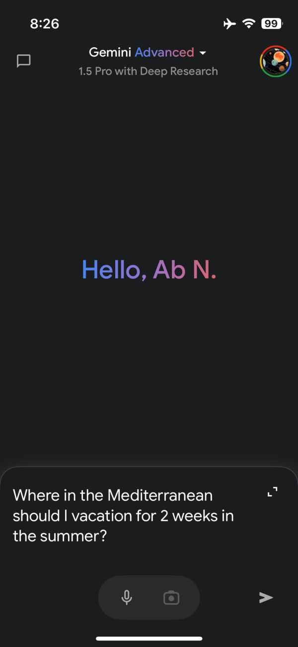 Gemini Deep Research iPhone