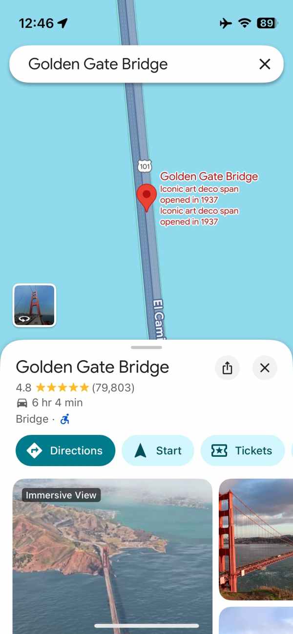 Google Maps iPhone sheet redesign