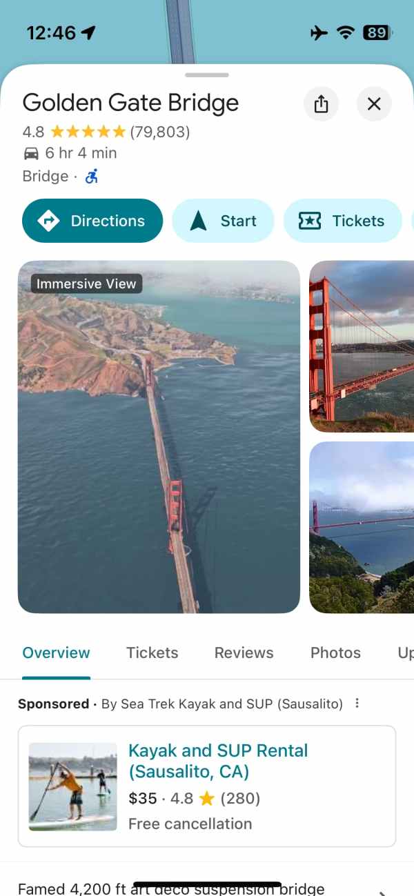 Google Maps iPhone sheet redesign