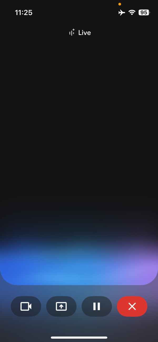 Gemini Live camera iPhone