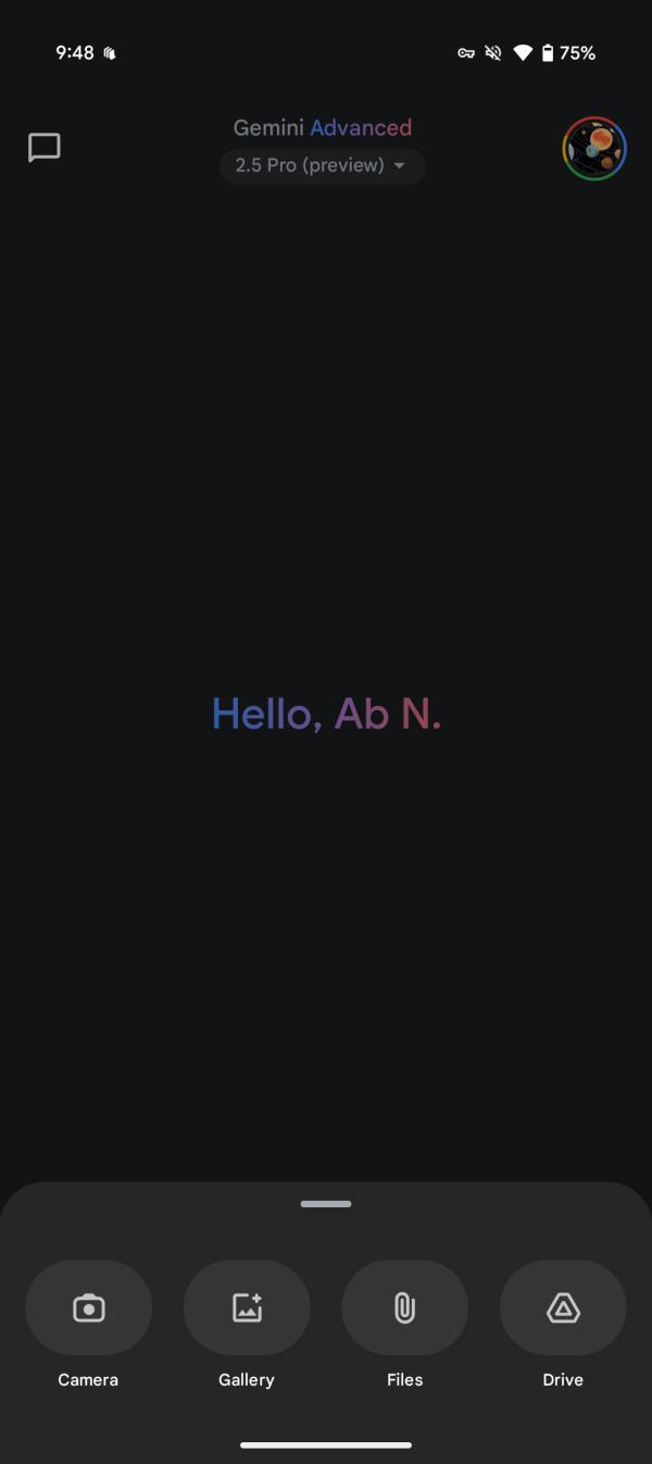 Gemini prompt bar redesign