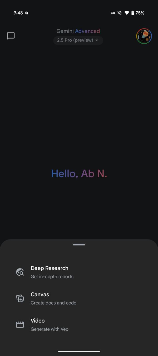Gemini prompt bar redesign