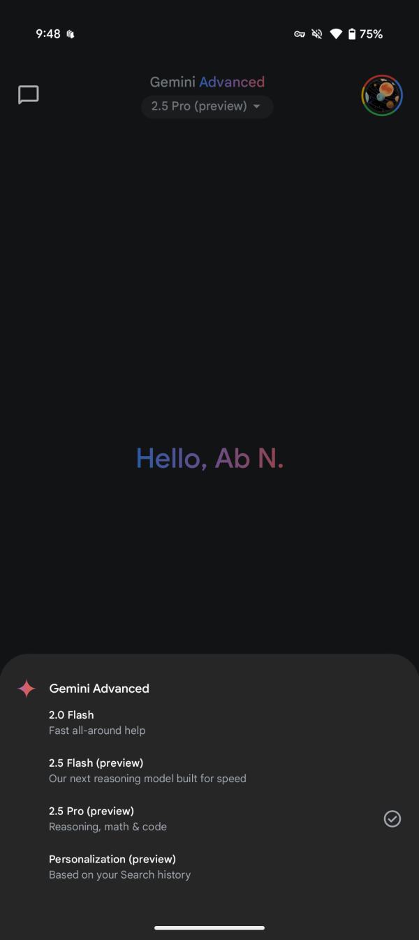 Gemini prompt bar redesign