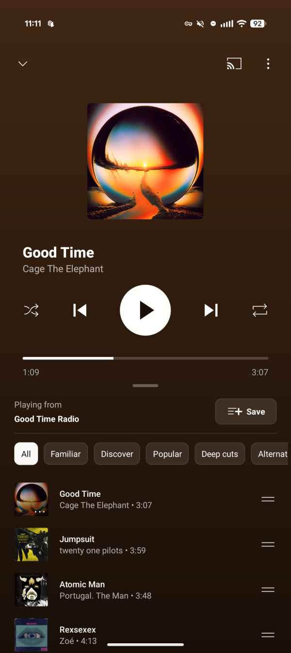 YouTube Now Playing redesign
