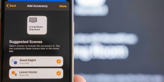 HomeKit compatibility now easier to achieve as Apple accepts Matter certification | Photo shows television in Apple's Home app