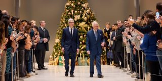 Tim Cook visits Apple UK headquarters with King Charles III