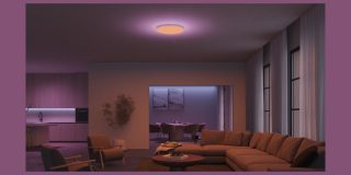 Philips Hue AI lighting scenes will be available in the official app | Living room scene shown