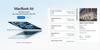 M4 MacBook Air available for immediate pickup as new Mac and iPad orders go live | Screengrab of Apple website