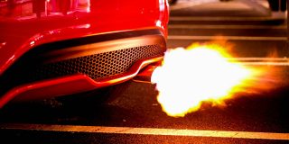 Apple will switch to a much better type of memory for the iPhone 18, says leaker | Flames shooting from a car exhaust