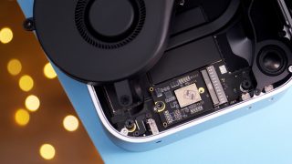 Opened M4 Mac mini with 2TB SSD