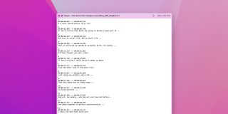 Apple devices offer amazing speech to text transcription in developer betas, shows test | Screengrab of transcription file for a YouTube video