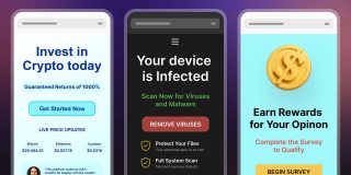 DuckDuckGo scam blocker detects fake stores, crypto sites, fake virus alerts, more | Examples of scam alerts