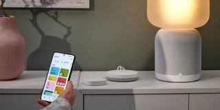 HomeKit-compatible smart homes becoming more affordable as Ikea Matters | Ikea lamp and app shown