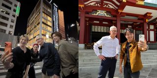 Tim Cook likely to be at tomorrow's re-opening of Apple Ginza store | Two photos of Cook in Tokyo, one taken outside the store