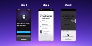 Epic Games gives backhanded compliment to Apple over removal of scare screens | Screenshots of the new flow