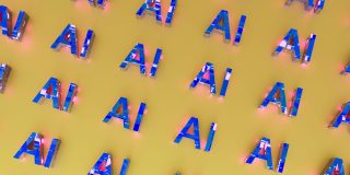 Pinterest adds a 'less AI slop' toggle, but all apps need an off button | Graphic repeating AI over and over again
