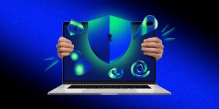 Incogni can scrub your SSN and other sensitive data from the web | Promo graphic showing a shield on a MacBook Pro screen
