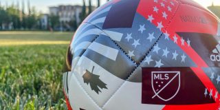 Four iPhones will provide live footage of Saturday's MLS Cup match | Twice-up photo of MLS soccer ball