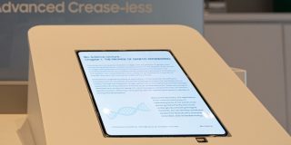 The is likely the iPhone Fold display, and it looks amazing