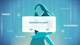 This tax season is a key time to delete your personal data from the internet | Promotional graphic shows a dialog reading 