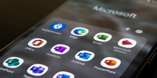 Those using older Macs and iPhones won't be able to create or edit Office docs | The photo shows Microsoft Office apps in an iPhone folder