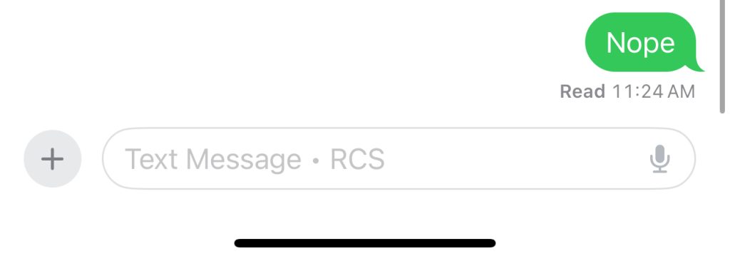 Android iPhone RCS messaging