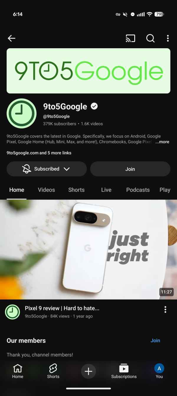 YouTube player redesign