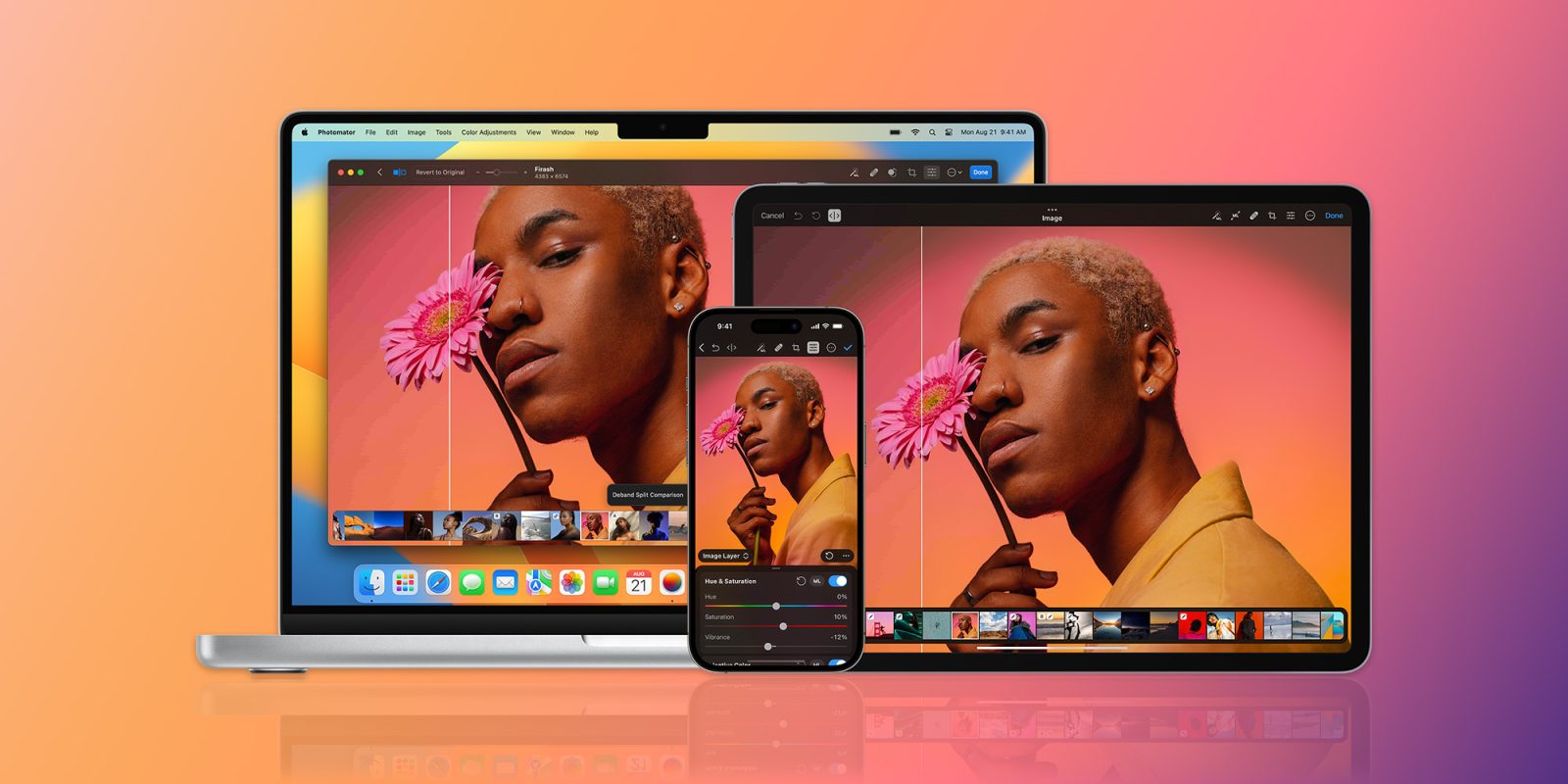 Photomator photo editing app