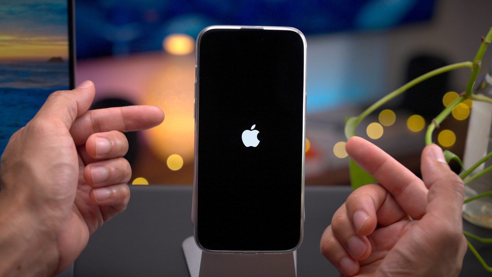 iPhone 15 Pro Max force restart Apple logo security feature