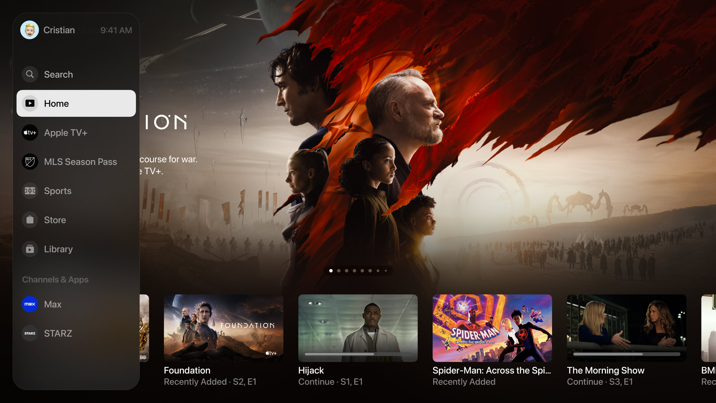 New Apple TV app
