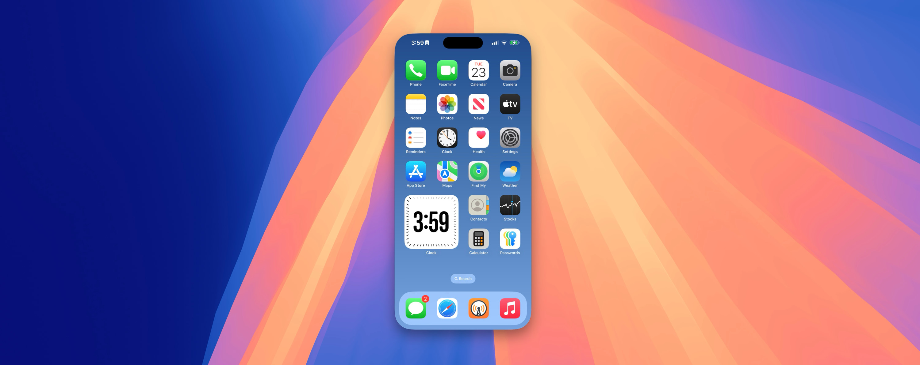 iPhone Mirroring Actual Size