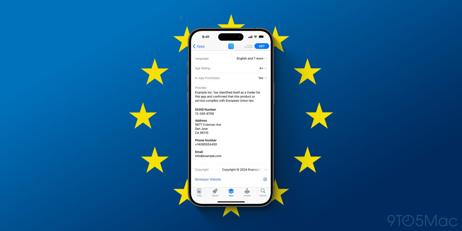 App Store in the EU will soon show developer's address and phone number