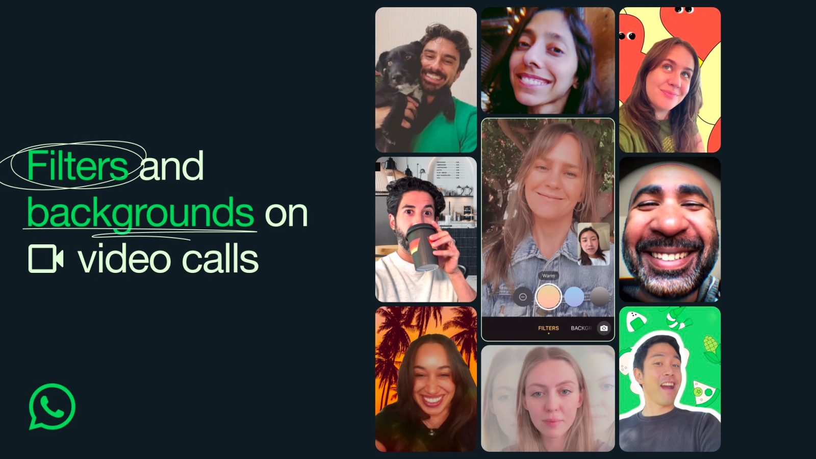 WhatsApp introduces new filters and backgrounds for video calls