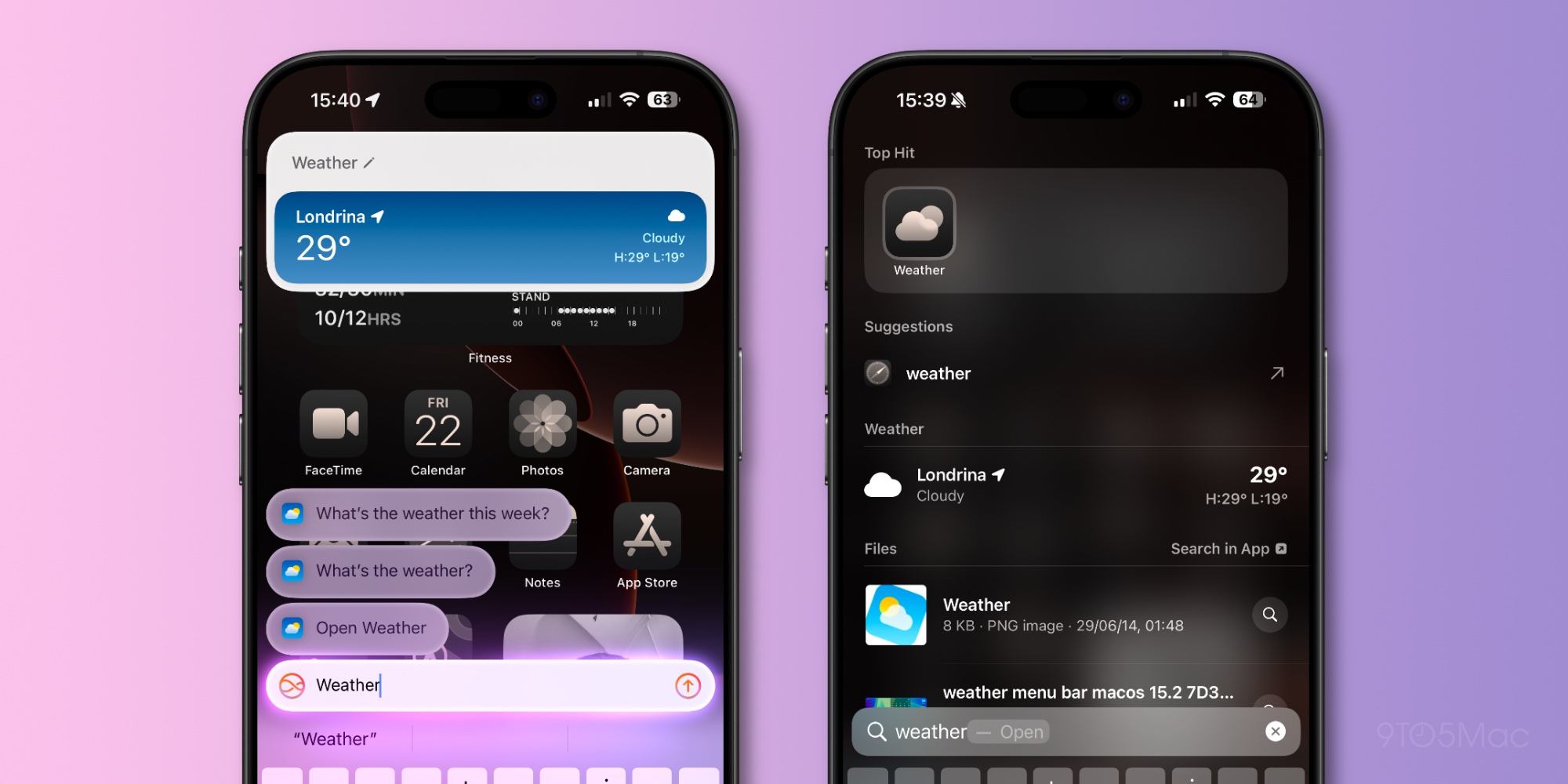 Siri Spotlight iOS