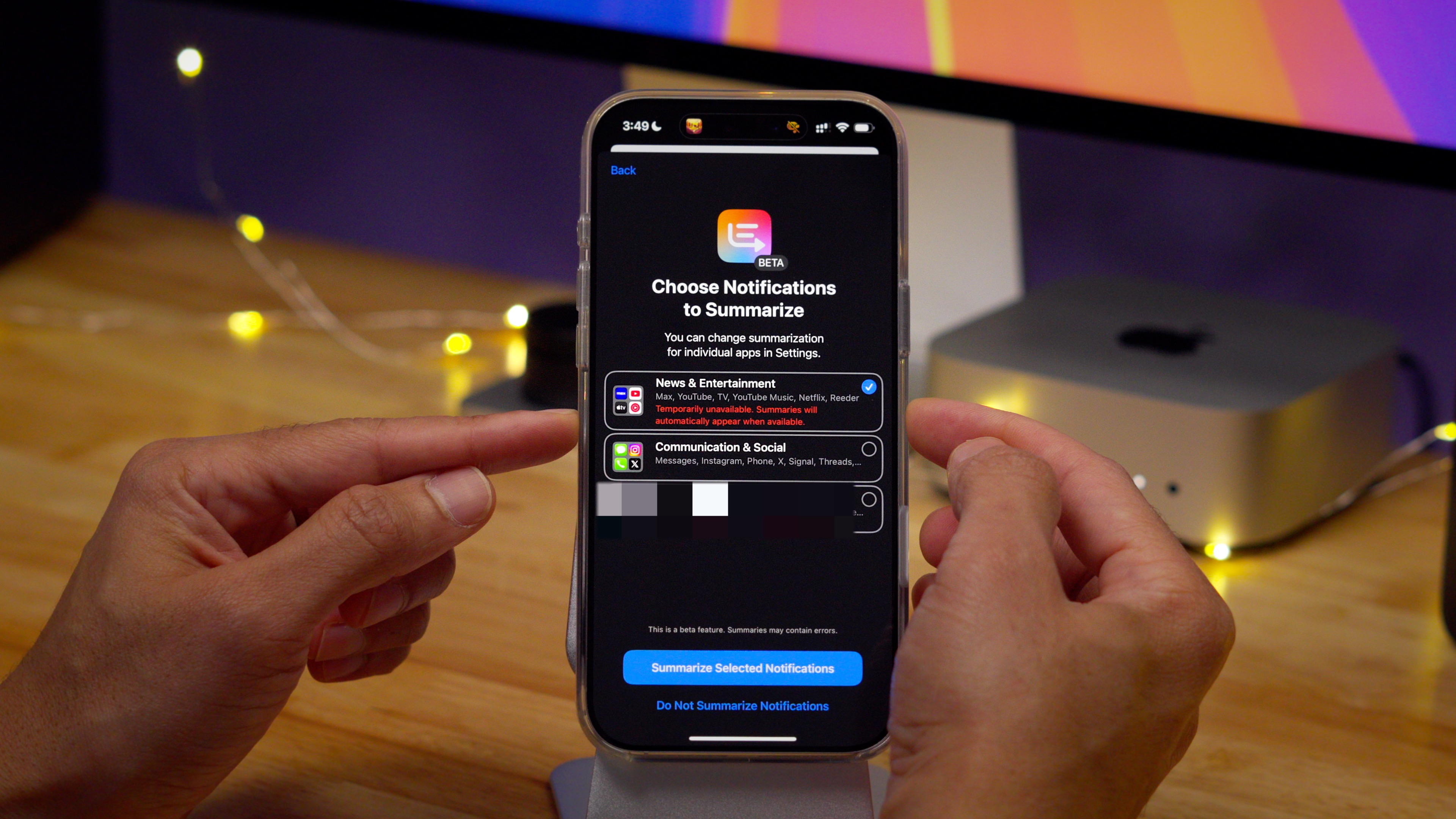 iOS 18.3 Beta 3 Temporarily Disabled Categories for Notification Summaries