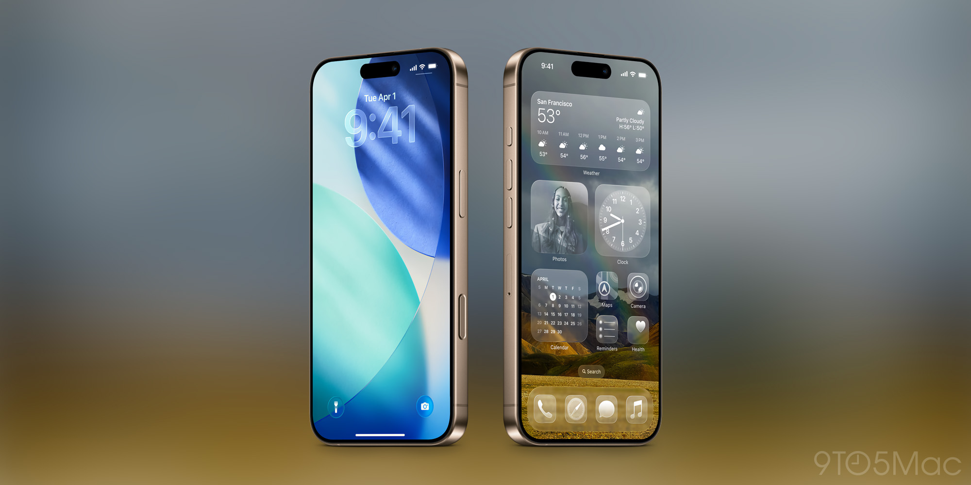 iOS 26 Liquid Glass design