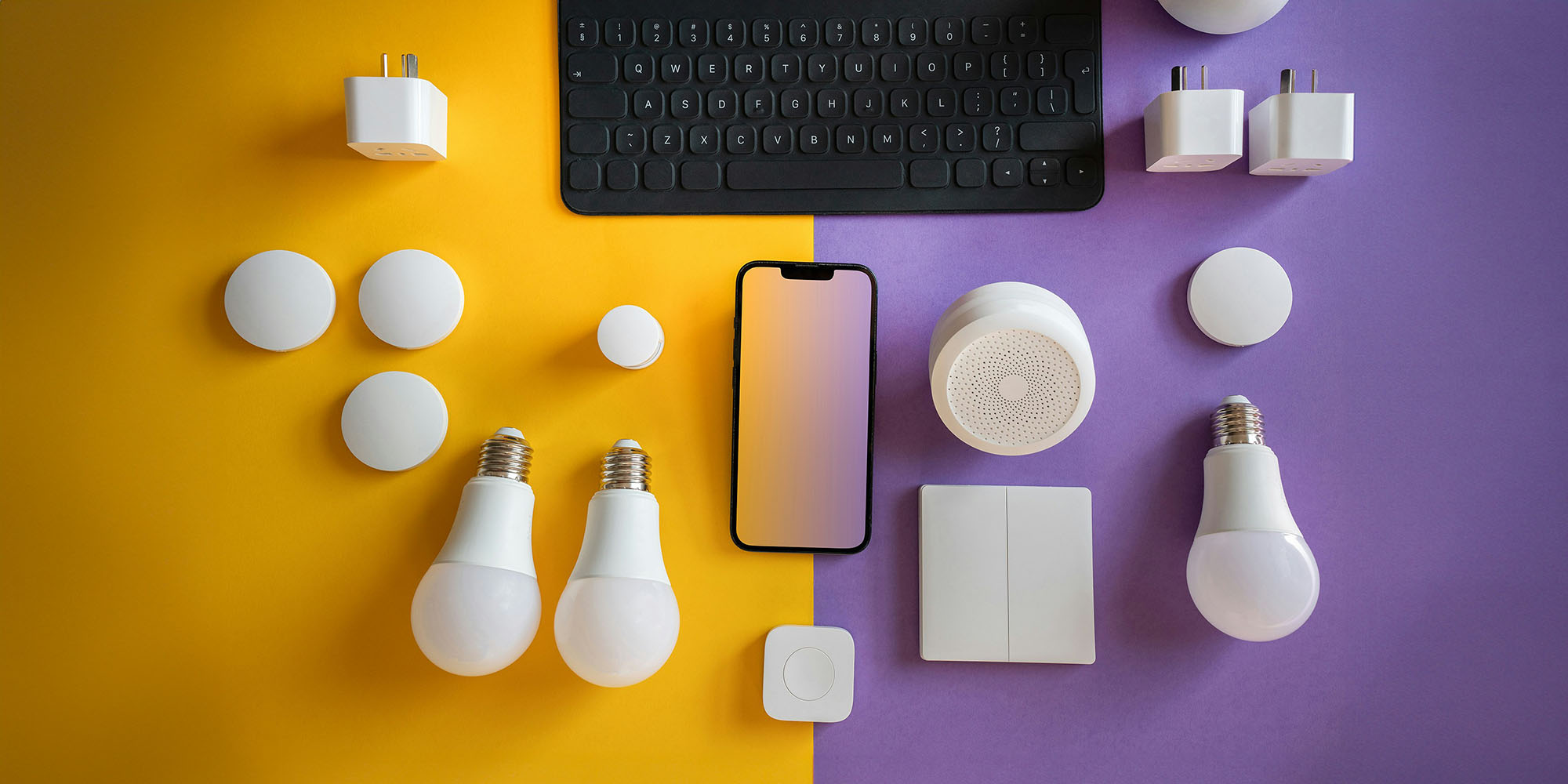 Planning my new smart home, 13 years later | Image shows a range of smart home devices on a colorful background