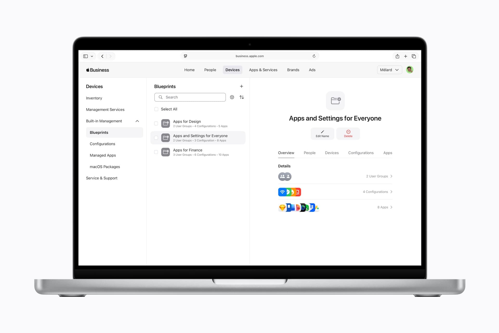 Apple Business Blueprints