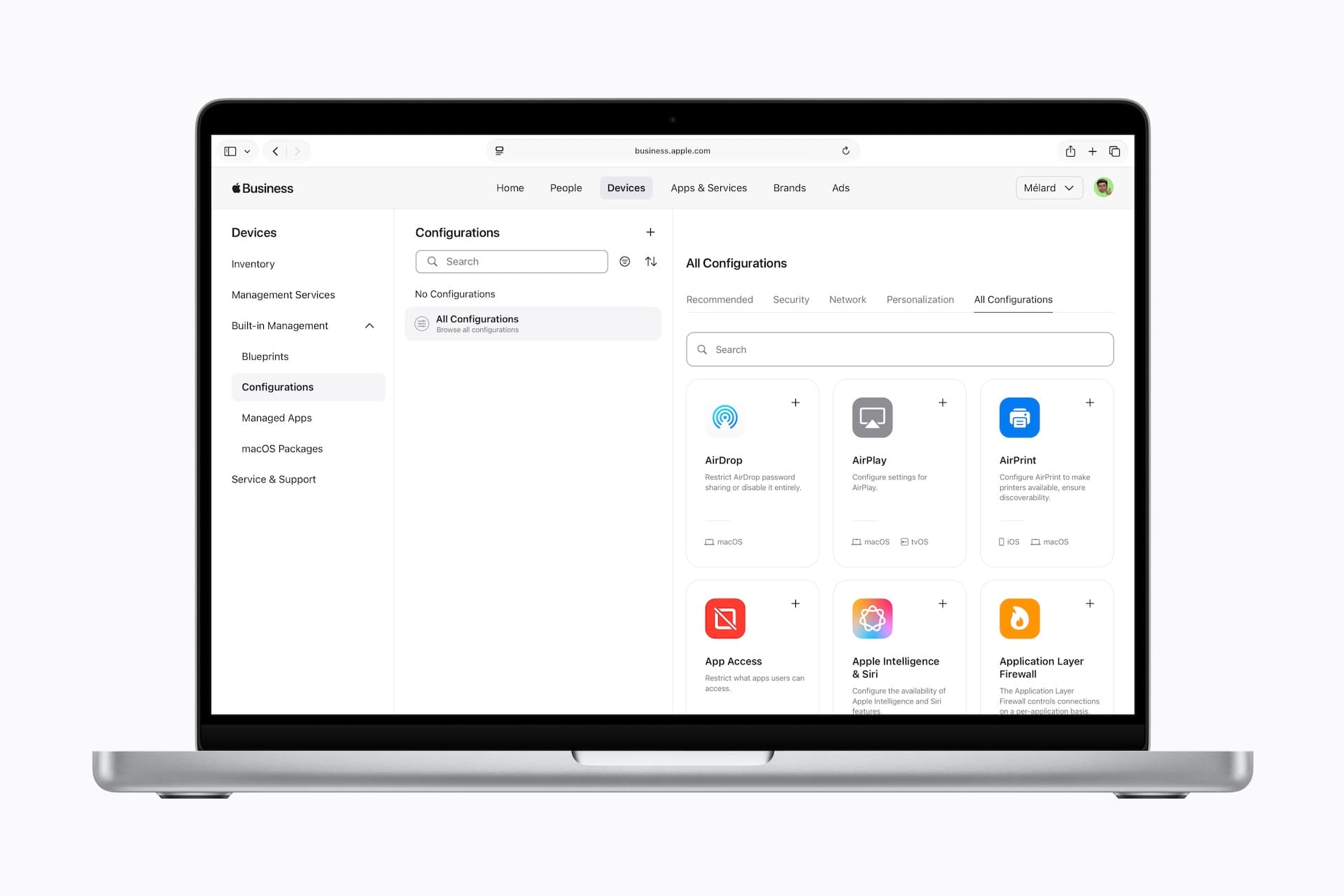 Apple Business Configurations