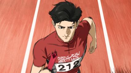 100 Meters still of Togashi running.