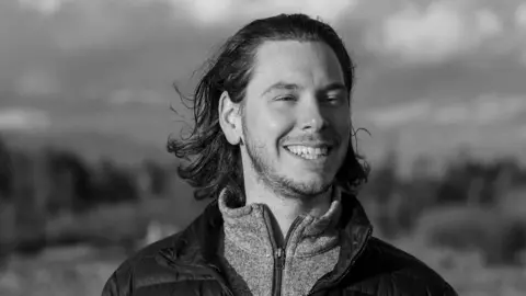 Facebook A black and white profile picture of Antoine Forest