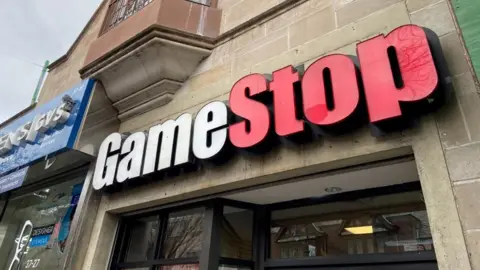 Reuters/Nick Zieminski A GameStop store is seen in the Jackson Heights neighbourhood of Queens, New York City