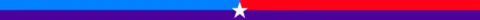 Blue, red and purple divider with white star