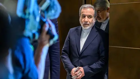 AFP via Getty Images Iran's Foreign Minister Abbas Araghchi arrives for a bilateral meeting 