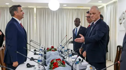 CIA CIA Director John Ratcliffe attends a meeting with Cuban officials in Havana, in an image released by the CIA on 14 May 2026 