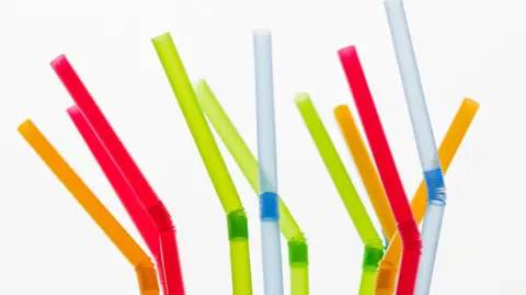 Getty Images Plastic straws in various colours