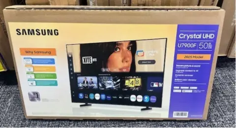 US District Court for the Central District of California A cardboard box for a Samsung TV with an image of the pop star Dua Lipa's face on it