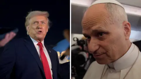 Getty Images President Trump and Pope Leo