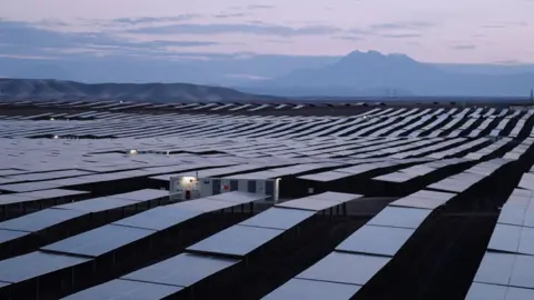 Rubi power plant's solar panels