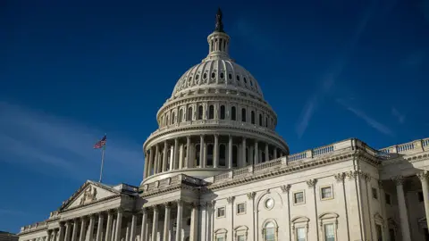 Getty Images An exterior shot of the US Capitol building during daylight hours.